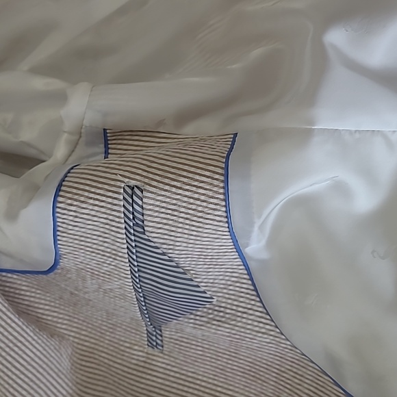 Mens Sport Coat Nautical Tailor Byrd Classic Fit Lined French Face Back Flap 38S - Picture 12 of 17